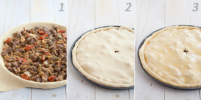 Receta de empanada de carne. Receta tradicional gallega